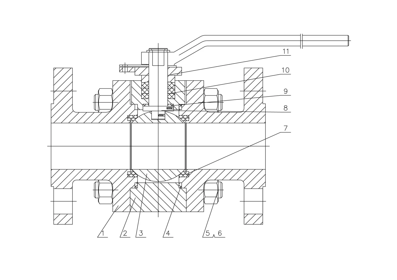 Кованый шаровой кран плавающего типа с мягким уплотнением из стали A182 F904L по стандарту API-2