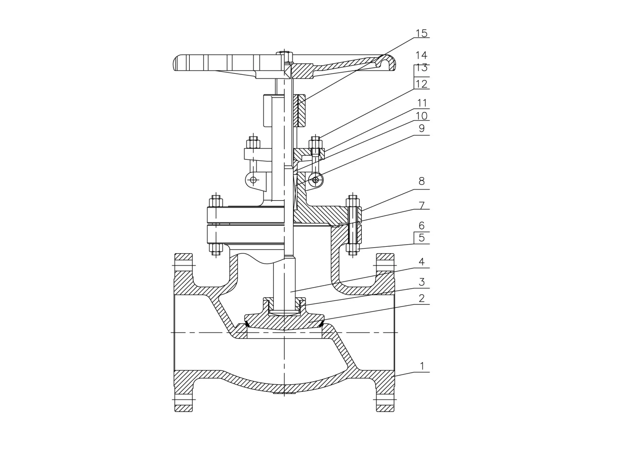 Титановый запорный вентиль B367 Gr.C-2-2