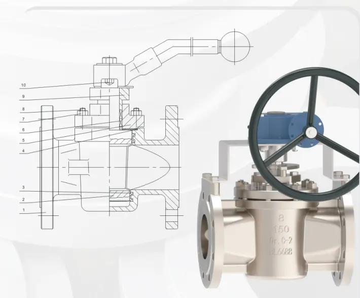 Титановый пробковый кран гильзового типа B367 Gr (8)